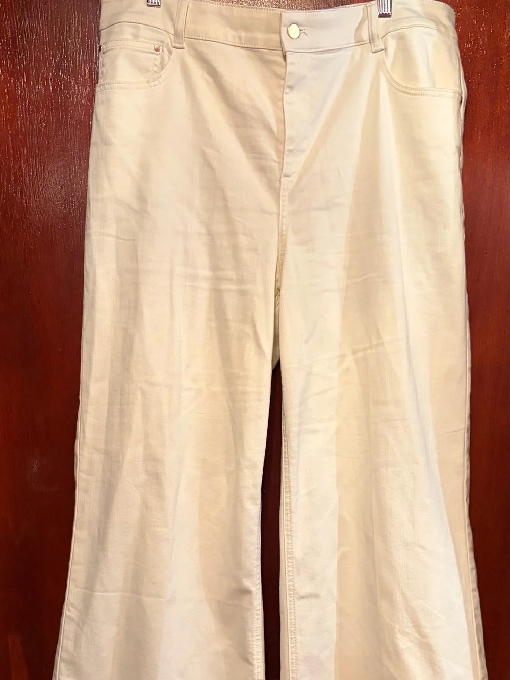Talbots Women’s Cream Bootcut Jeans